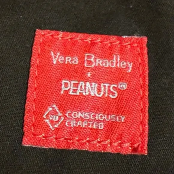 Vera Bradley Peanuts Snoopy Plush Stuffed Animal, Plaid Ribbon - Picture 7 of 7